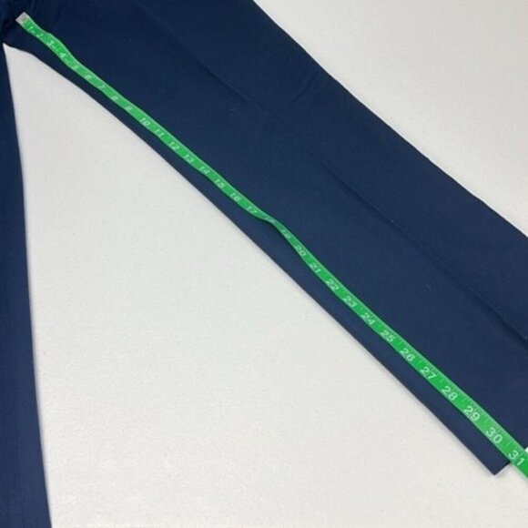 Pendleton Seasonless Wool Slacks Blue Pleated Straight Leg High Rise Pants 10 - Picture 10 of 12